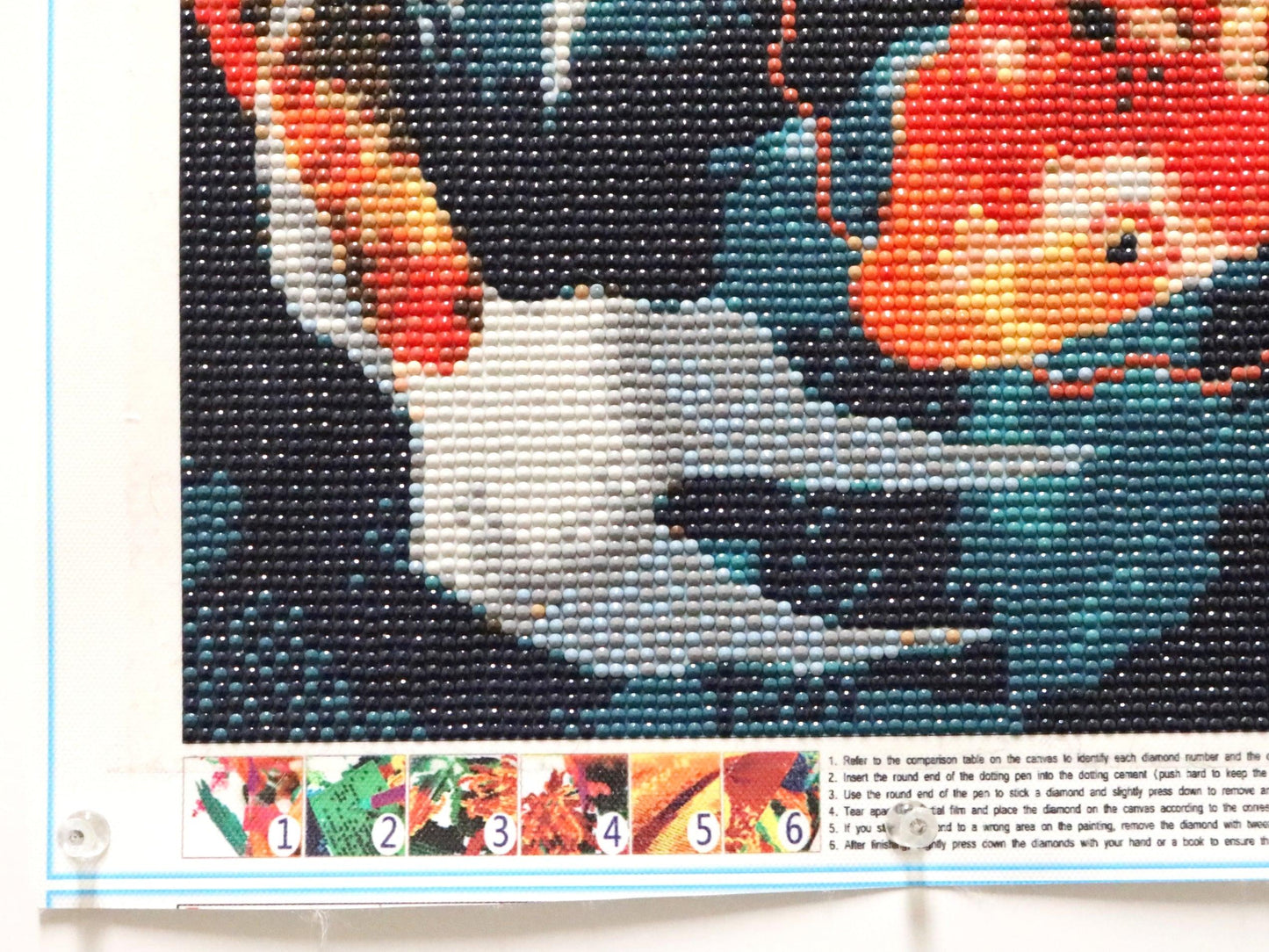 Don't Be Koi! Dance with the Fishes In Orange Oriental Delight 5D Diamond Art Bedazzled Wall Art - Monkeysmojo