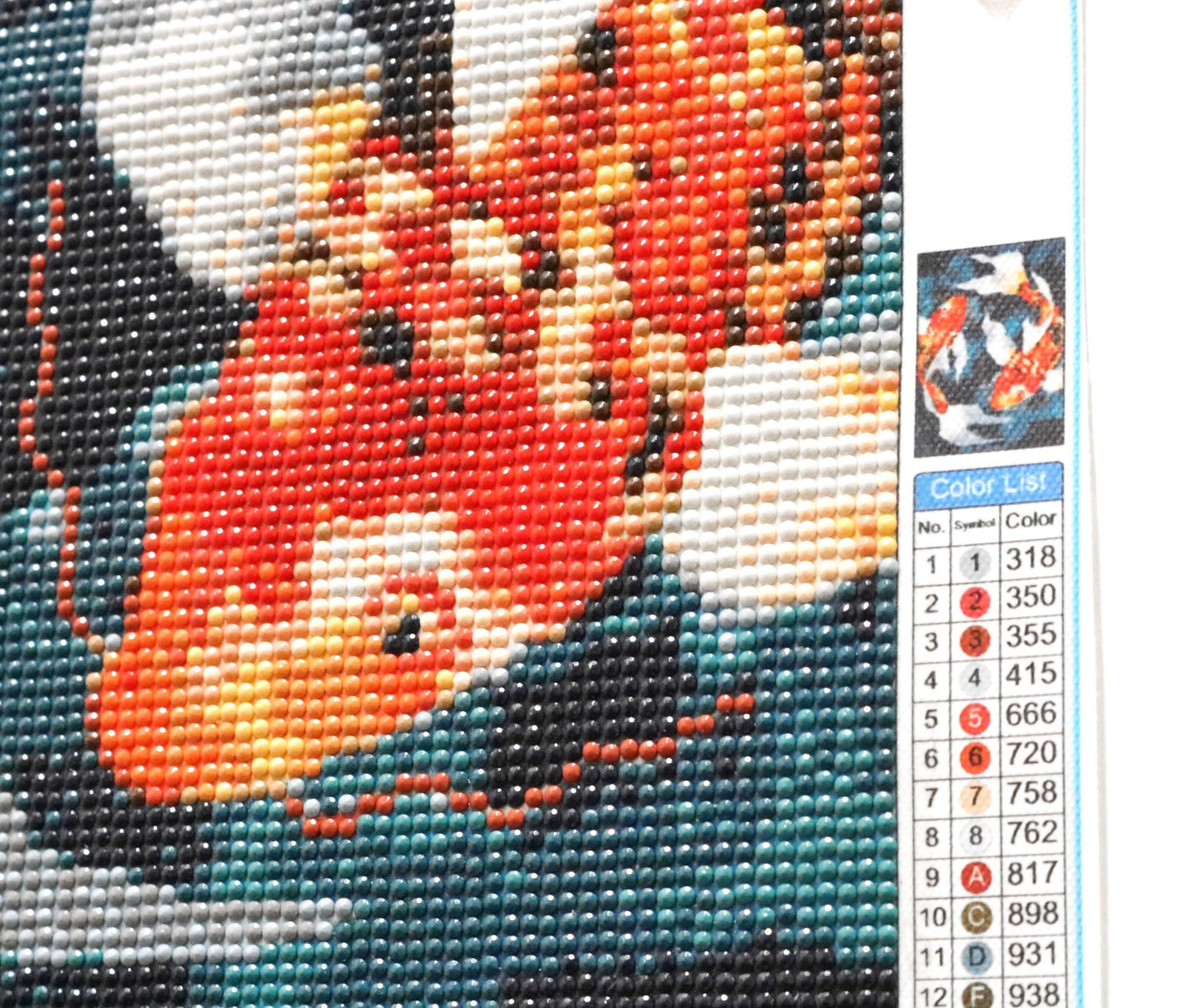 Don't Be Koi! Dance with the Fishes In Orange Oriental Delight 5D Diamond Art Bedazzled Wall Art - Monkeysmojo