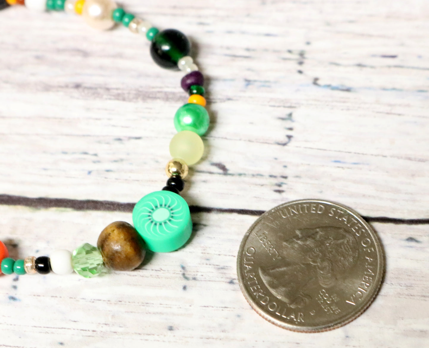 Kiwe Dreams - It's A Little Fruity - Kiwi Themed Handmade Artisan Bracelet by Monkey's Mojo