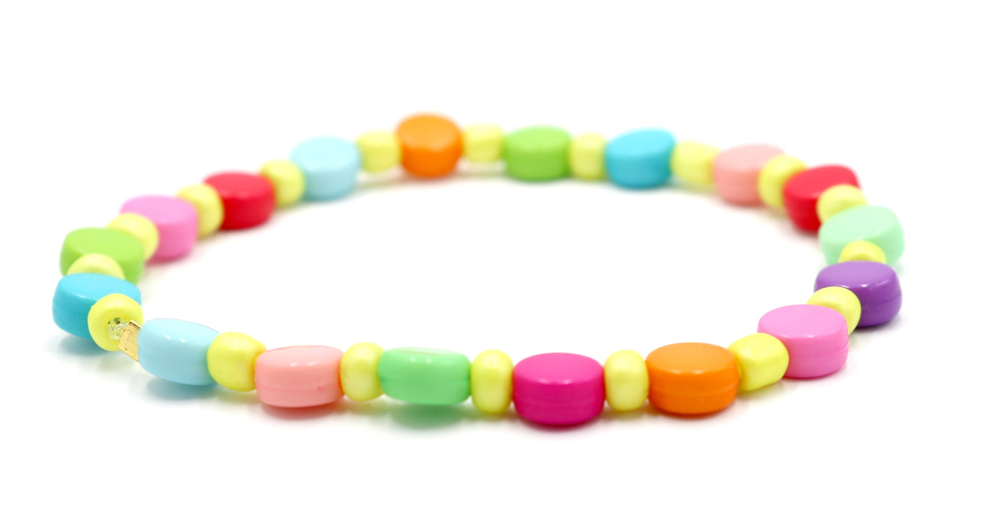 Electric Carnival Candy EDC Dance Dance Neon Yellow Bright Colors Bracelet by Monkey's Mojo