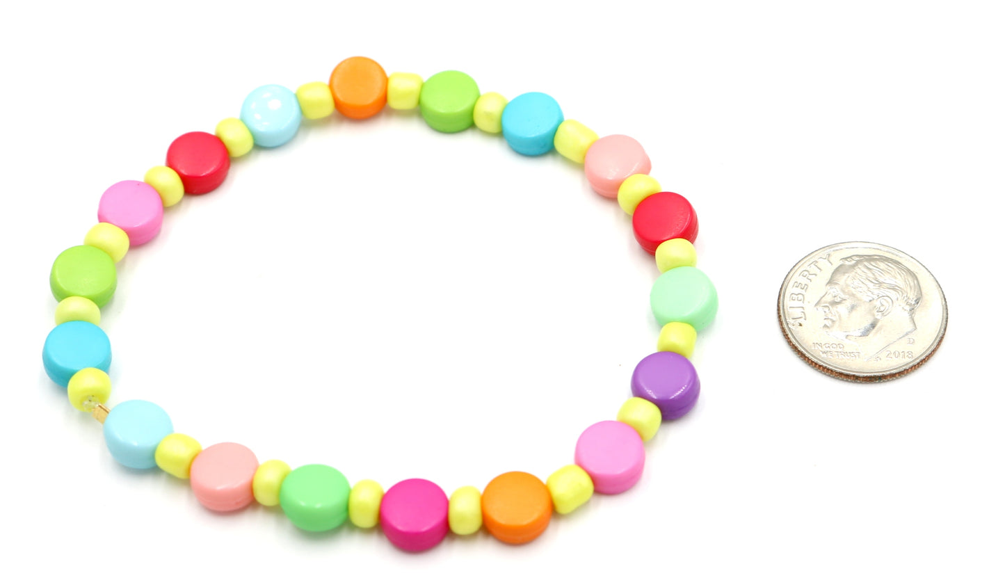Electric Carnival Candy EDC Dance Dance Neon Yellow Bright Colors Bracelet by Monkey's Mojo