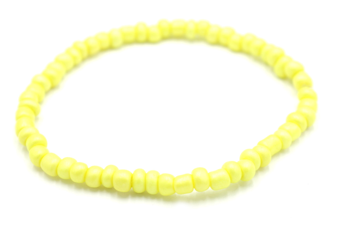 Electric Lemon We Got That Electric Yellow HOT Add On Bling - Bright Yellow Mix and Match Add On Glass Bead Bracelet by Monkey's Mojo