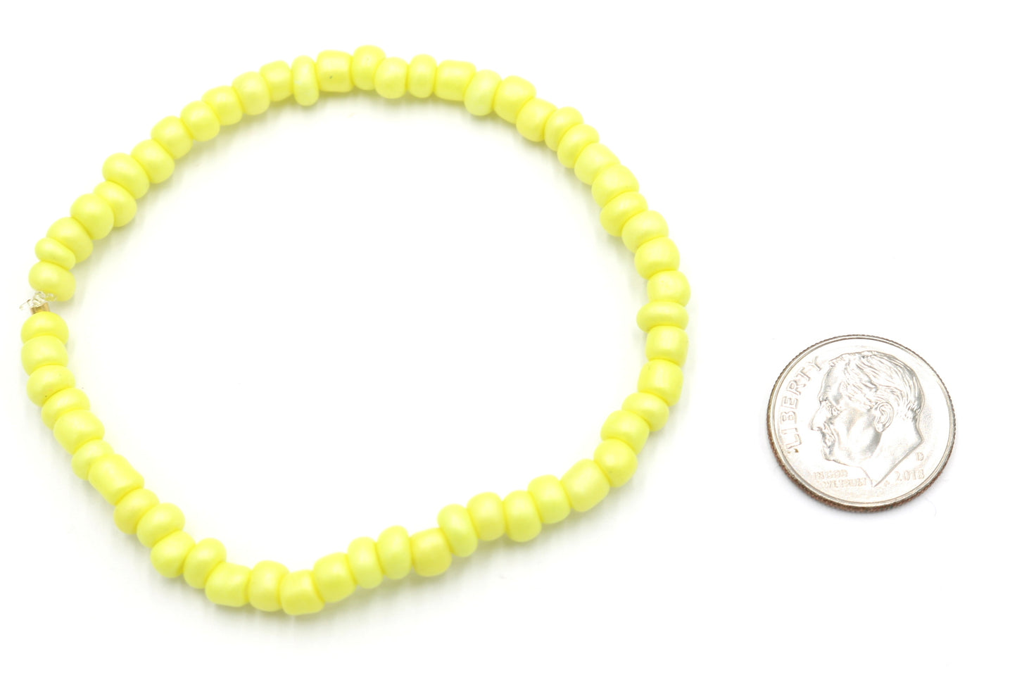 Electric Lemon We Got That Electric Yellow HOT Add On Bling - Bright Yellow Mix and Match Add On Glass Bead Bracelet by Monkey's Mojo