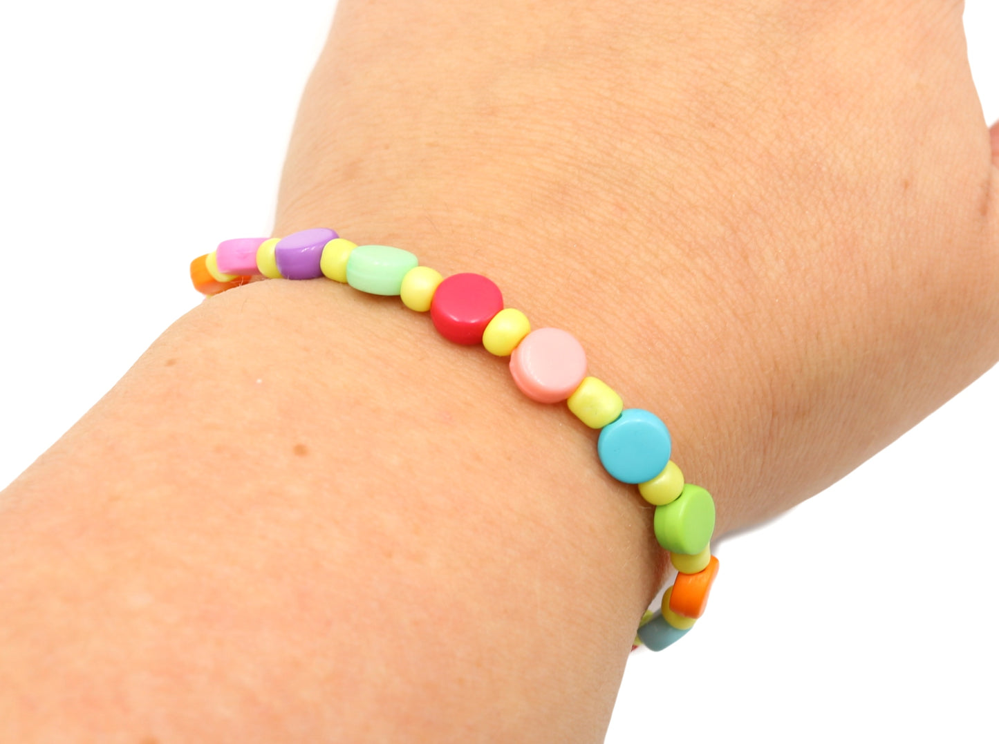 Electric Carnival Candy EDC Dance Dance Neon Yellow Bright Colors Bracelet by Monkey's Mojo