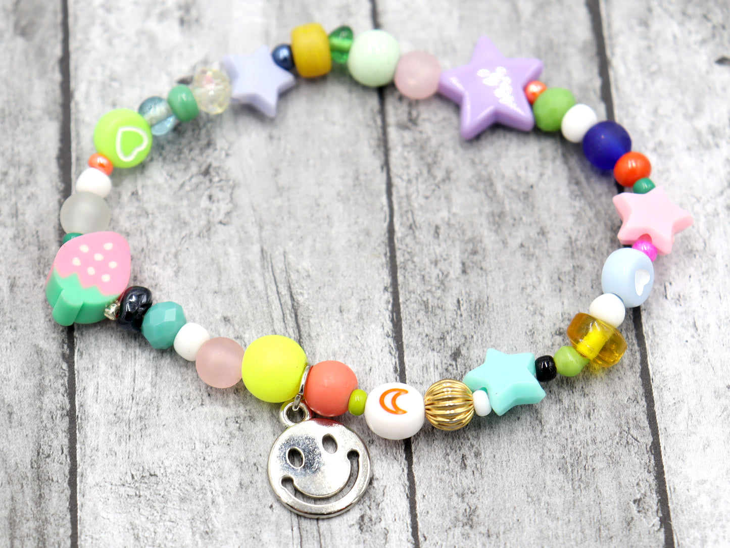 Kawaii All Things Bright and Cute All But the Kitchen Sink Fun Girlie Handmade Bracelet by Monkey's Mojo